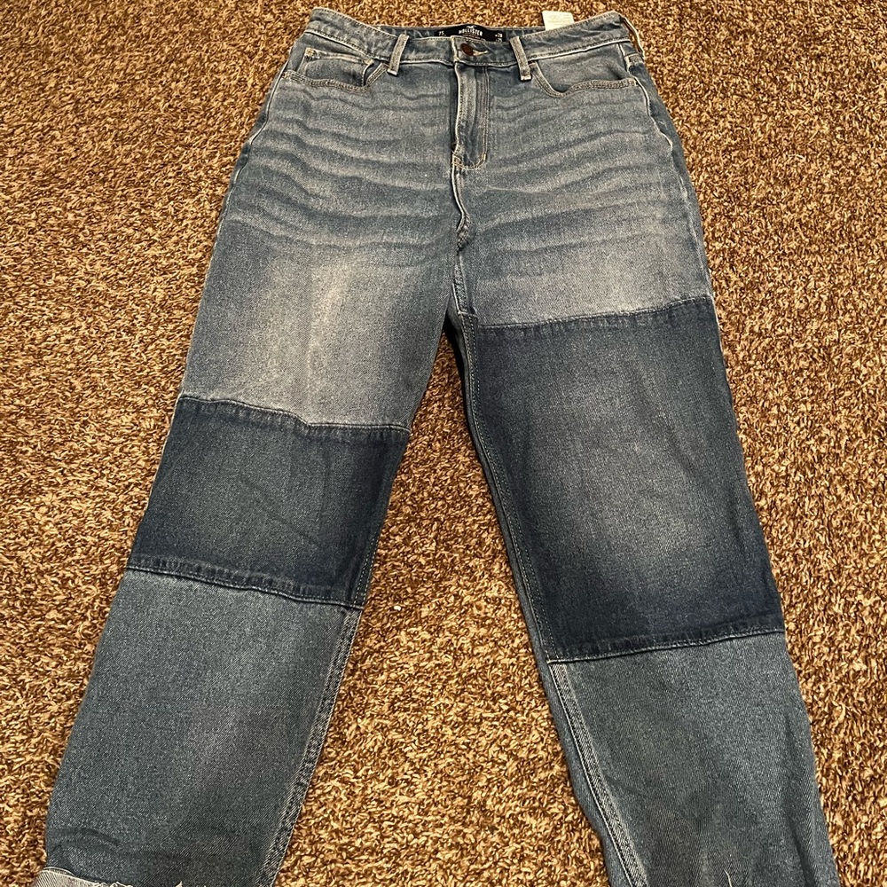 Holister PatchWork Mom Jeans